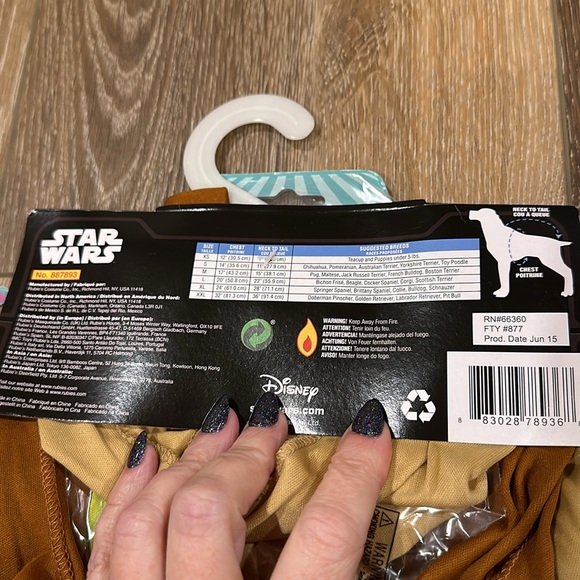 Yoda dog costume NWT - Picture 3 of 5